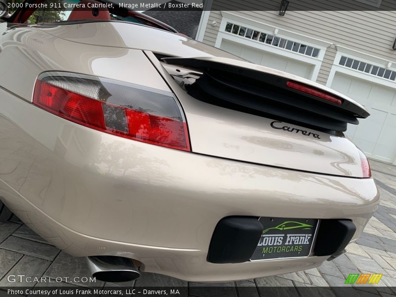 Mirage Metallic / Boxster Red 2000 Porsche 911 Carrera Cabriolet
