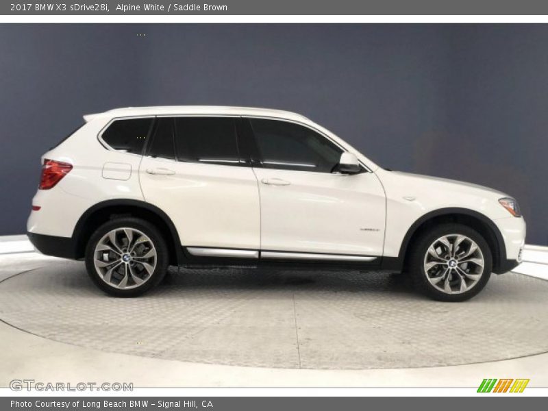 Alpine White / Saddle Brown 2017 BMW X3 sDrive28i