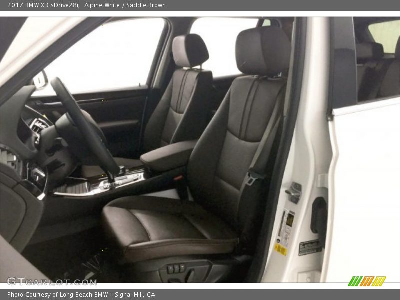 Alpine White / Saddle Brown 2017 BMW X3 sDrive28i