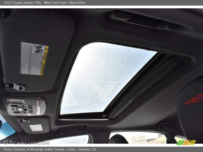 Wind Chill Pearl / Black/Red 2020 Toyota Avalon TRD