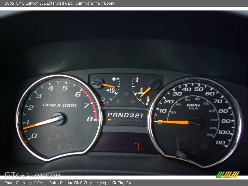 Summit White / Ebony 2009 GMC Canyon SLE Extended Cab