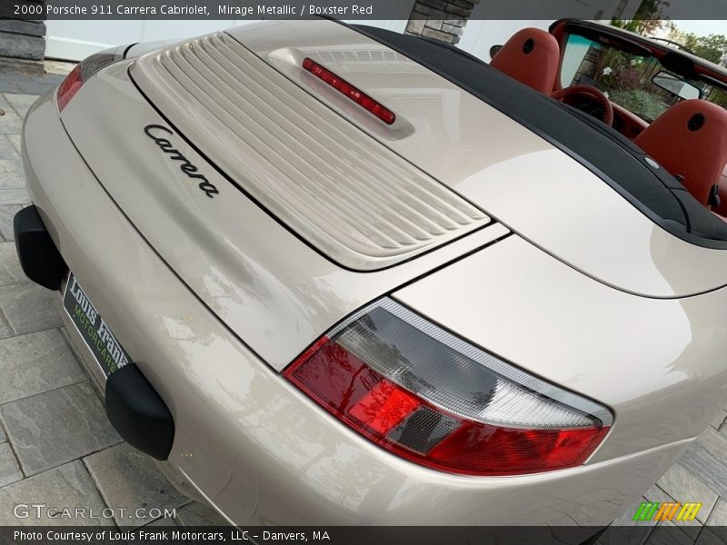 Mirage Metallic / Boxster Red 2000 Porsche 911 Carrera Cabriolet