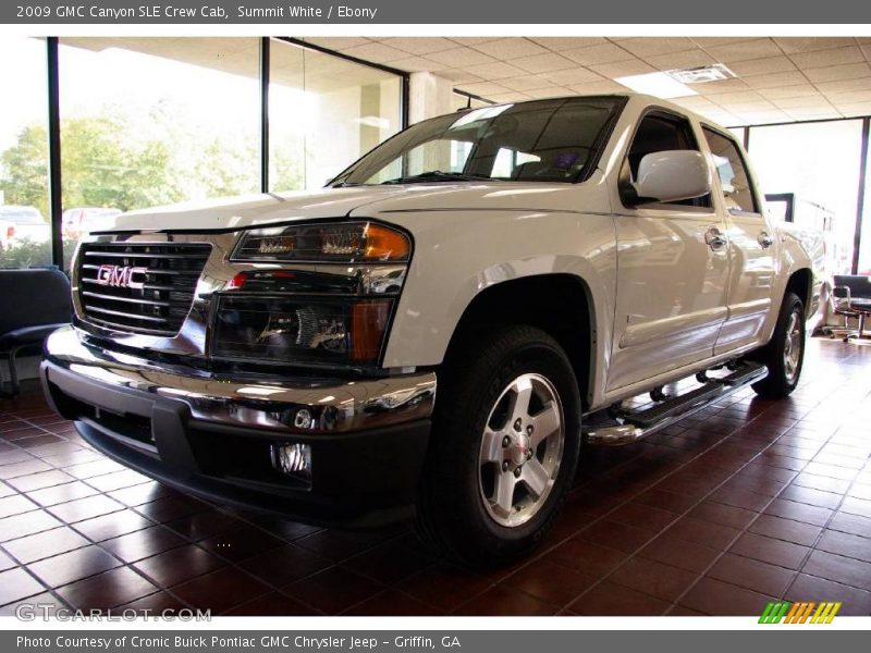 Summit White / Ebony 2009 GMC Canyon SLE Crew Cab