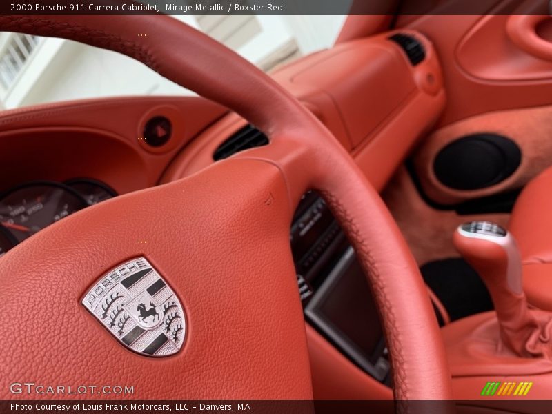 Mirage Metallic / Boxster Red 2000 Porsche 911 Carrera Cabriolet