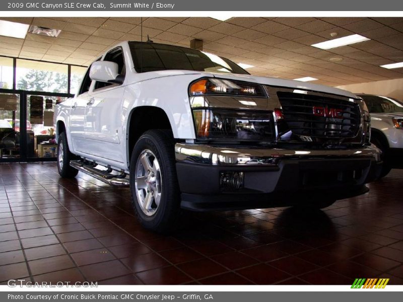 Summit White / Ebony 2009 GMC Canyon SLE Crew Cab