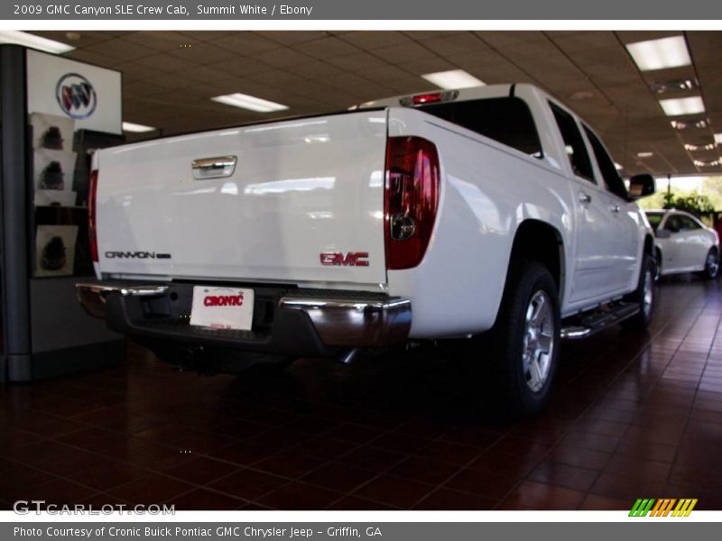 Summit White / Ebony 2009 GMC Canyon SLE Crew Cab