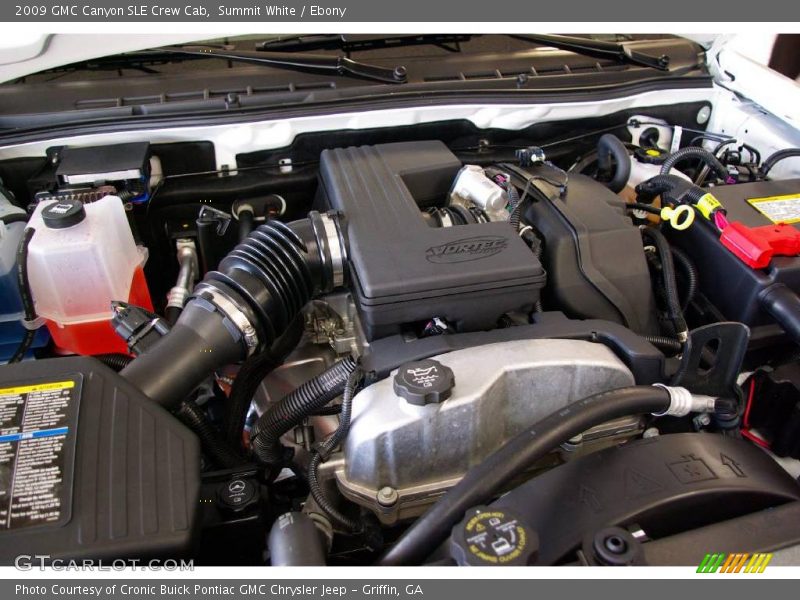 Summit White / Ebony 2009 GMC Canyon SLE Crew Cab