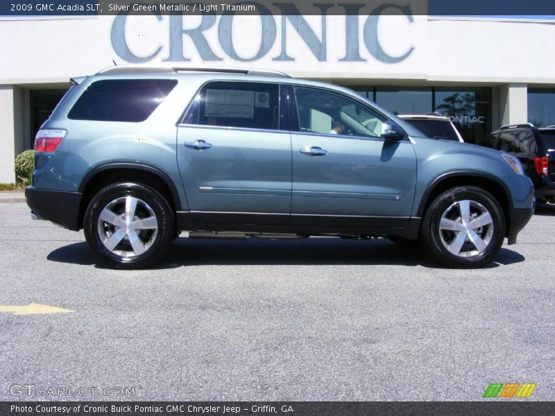 Silver Green Metallic / Light Titanium 2009 GMC Acadia SLT