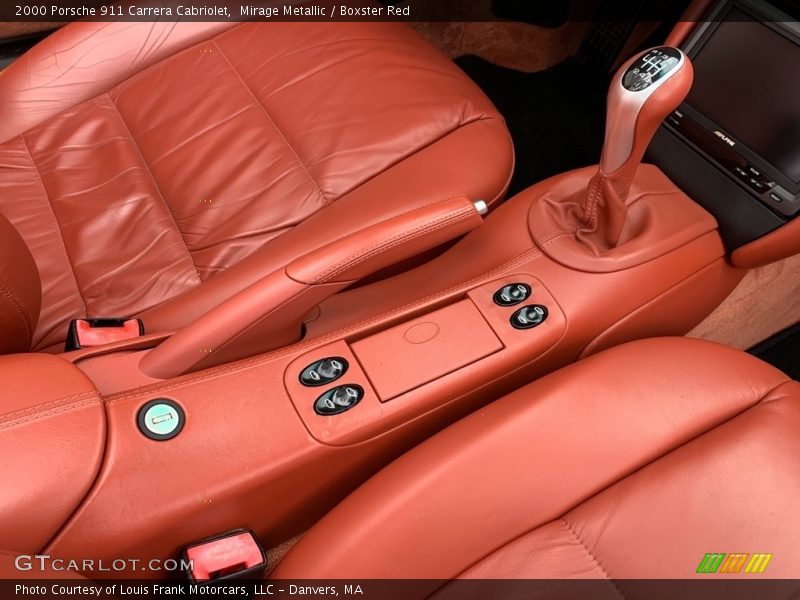 Mirage Metallic / Boxster Red 2000 Porsche 911 Carrera Cabriolet