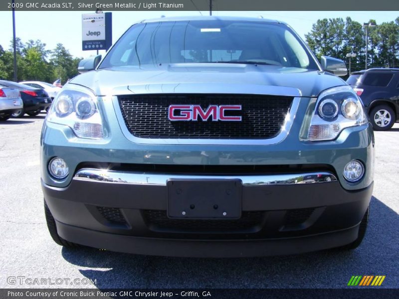 Silver Green Metallic / Light Titanium 2009 GMC Acadia SLT