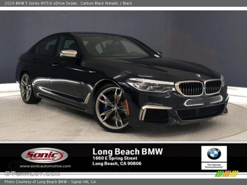 Carbon Black Metallic / Black 2020 BMW 5 Series M550i xDrive Sedan