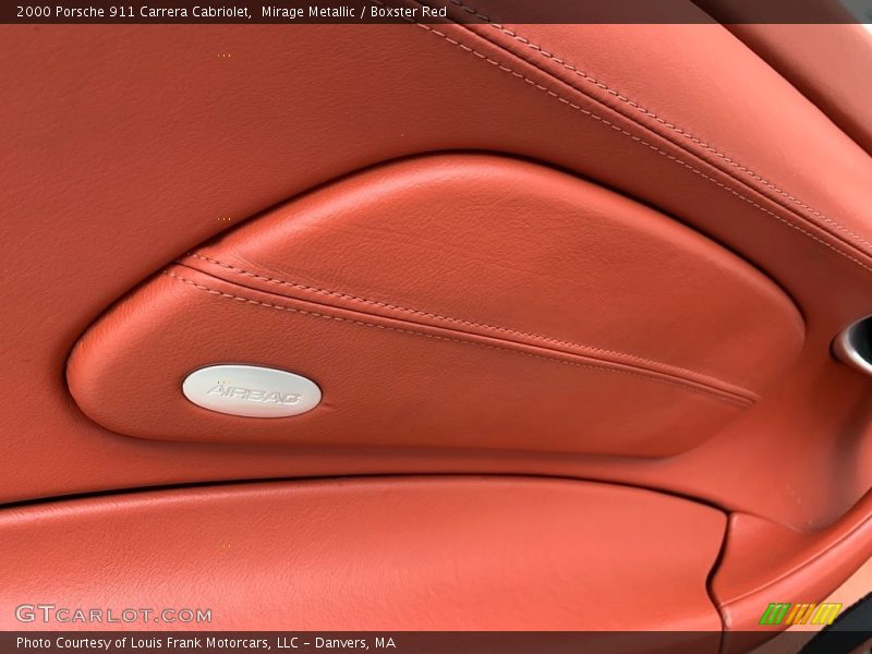 Mirage Metallic / Boxster Red 2000 Porsche 911 Carrera Cabriolet