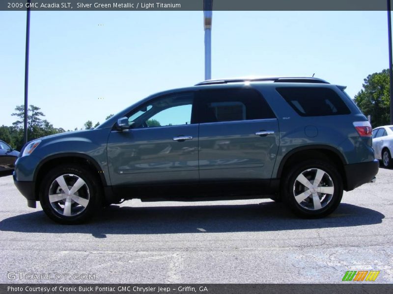 Silver Green Metallic / Light Titanium 2009 GMC Acadia SLT