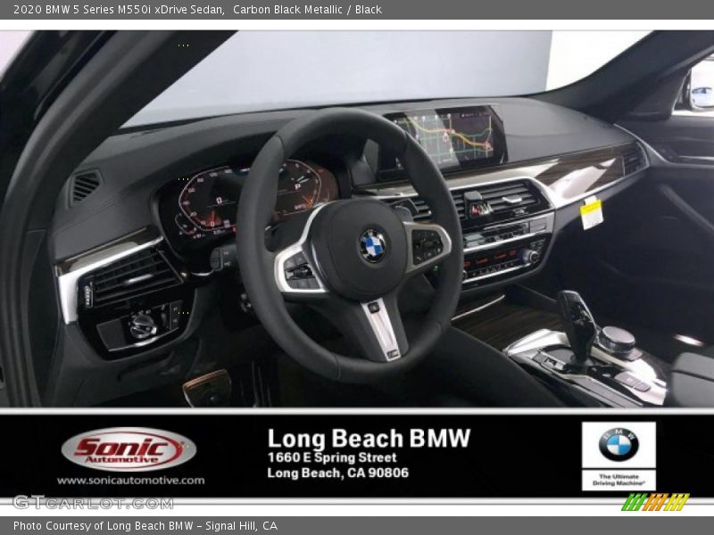 Carbon Black Metallic / Black 2020 BMW 5 Series M550i xDrive Sedan