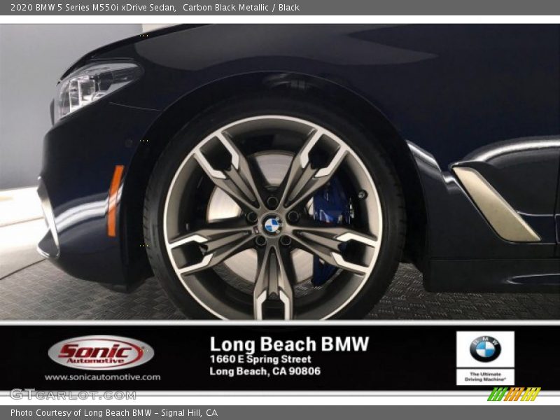 Carbon Black Metallic / Black 2020 BMW 5 Series M550i xDrive Sedan