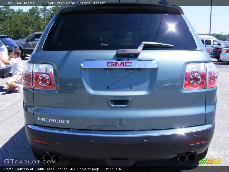 Silver Green Metallic / Light Titanium 2009 GMC Acadia SLT