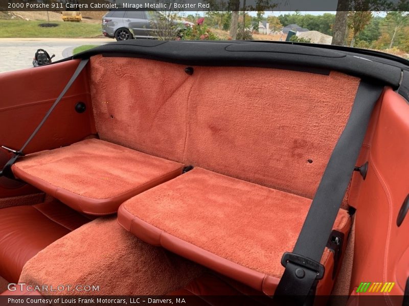 Rear Seat of 2000 911 Carrera Cabriolet