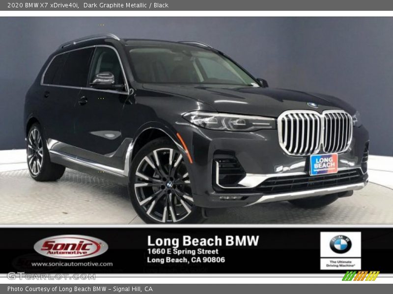 Dark Graphite Metallic / Black 2020 BMW X7 xDrive40i