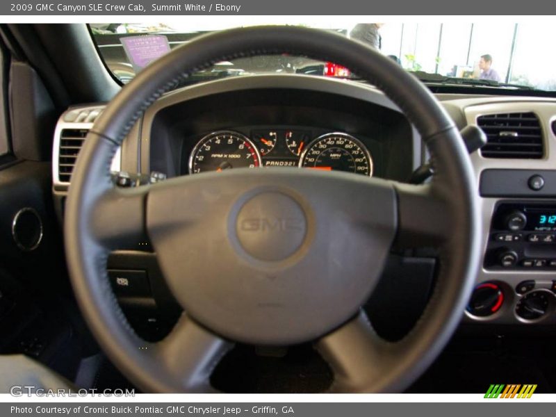 Summit White / Ebony 2009 GMC Canyon SLE Crew Cab