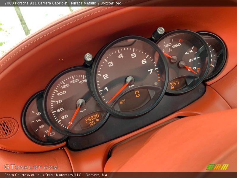  2000 911 Carrera Cabriolet Carrera Cabriolet Gauges