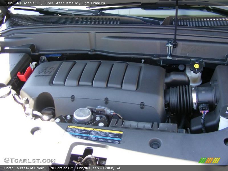 Silver Green Metallic / Light Titanium 2009 GMC Acadia SLT