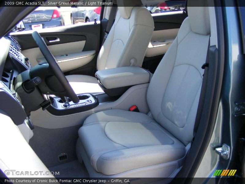 Silver Green Metallic / Light Titanium 2009 GMC Acadia SLT