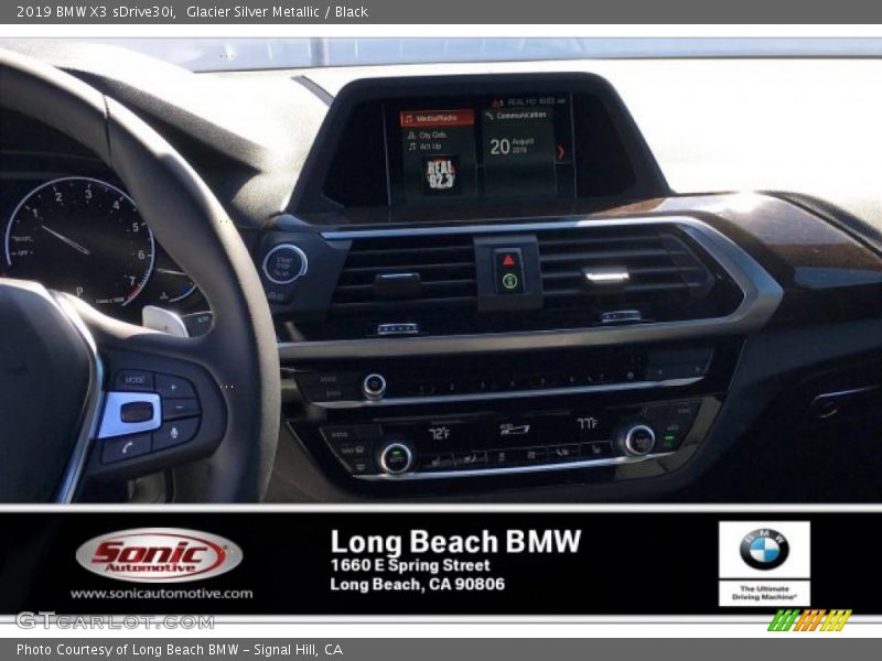 Glacier Silver Metallic / Black 2019 BMW X3 sDrive30i