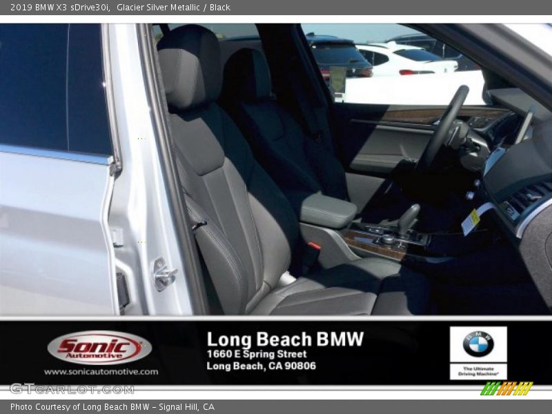 Glacier Silver Metallic / Black 2019 BMW X3 sDrive30i