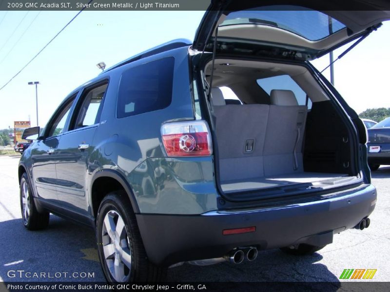 Silver Green Metallic / Light Titanium 2009 GMC Acadia SLT