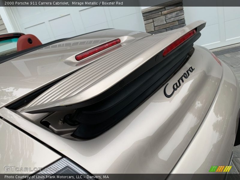 Mirage Metallic / Boxster Red 2000 Porsche 911 Carrera Cabriolet