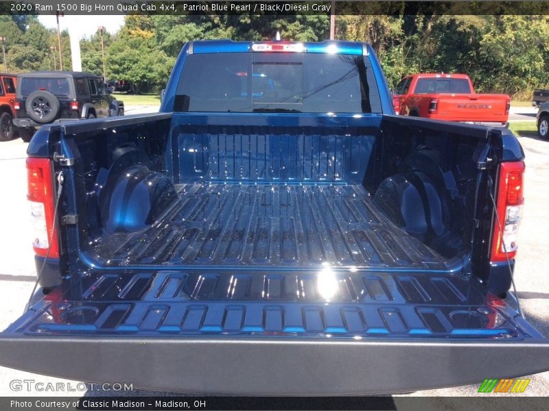 Patriot Blue Pearl / Black/Diesel Gray 2020 Ram 1500 Big Horn Quad Cab 4x4