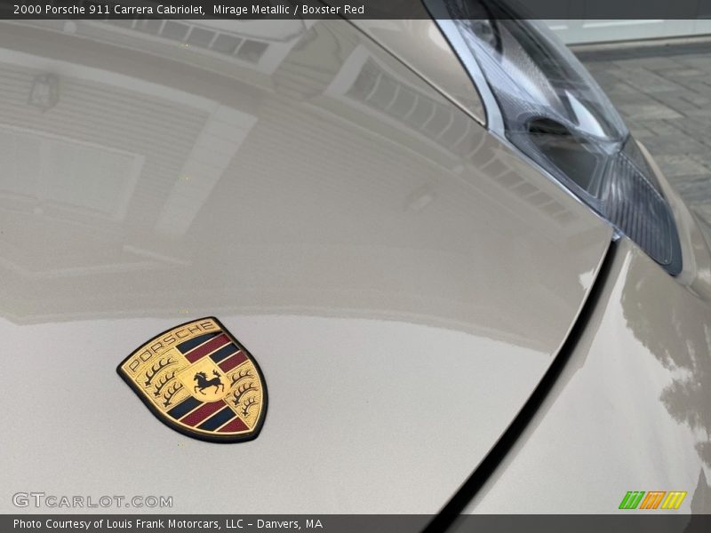 Mirage Metallic / Boxster Red 2000 Porsche 911 Carrera Cabriolet