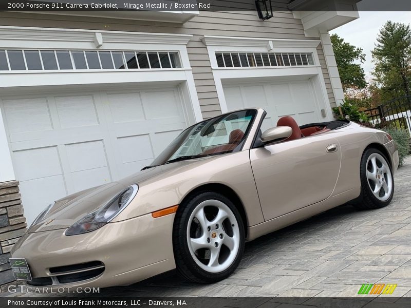Mirage Metallic / Boxster Red 2000 Porsche 911 Carrera Cabriolet