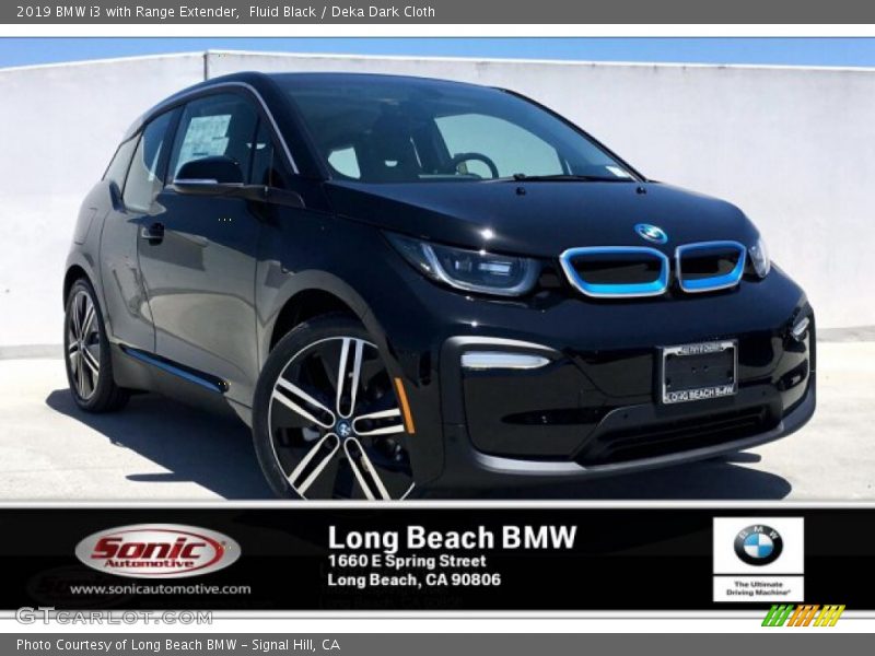 Fluid Black / Deka Dark Cloth 2019 BMW i3 with Range Extender