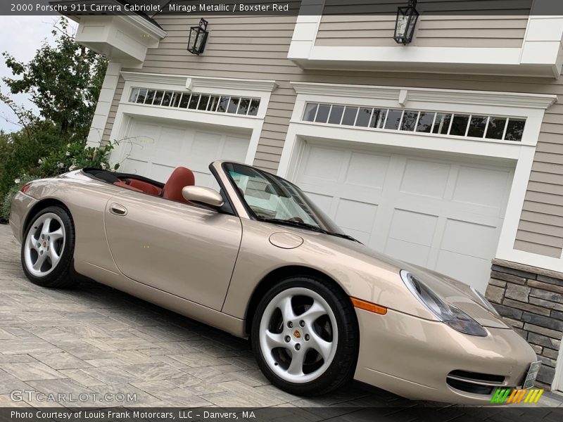 Mirage Metallic / Boxster Red 2000 Porsche 911 Carrera Cabriolet