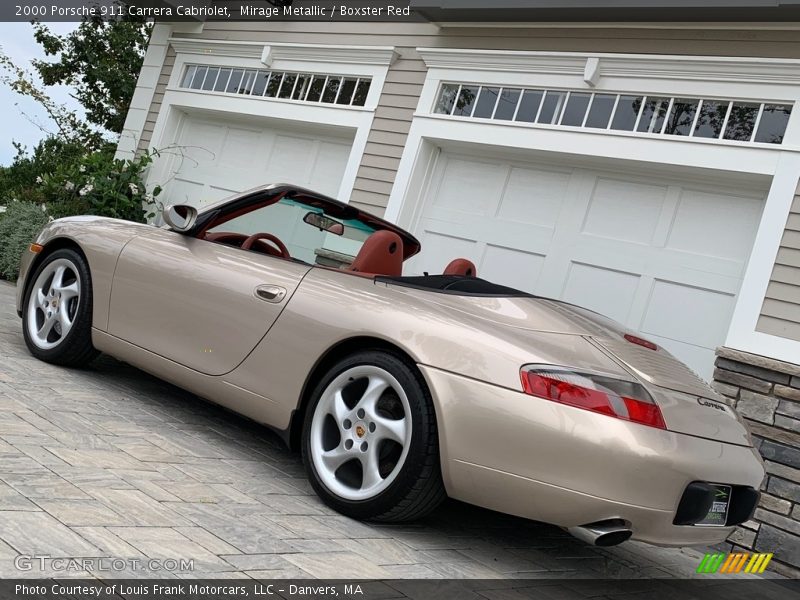 Mirage Metallic / Boxster Red 2000 Porsche 911 Carrera Cabriolet
