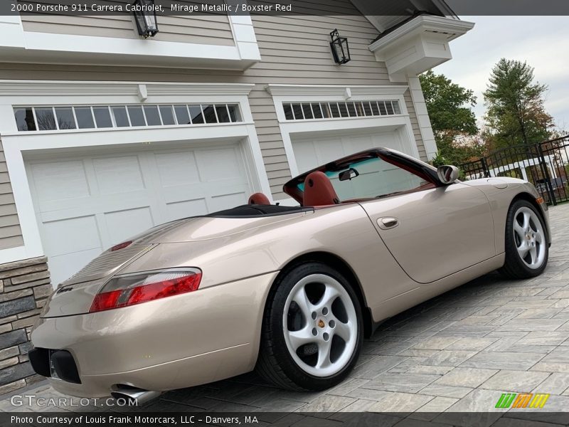 Mirage Metallic / Boxster Red 2000 Porsche 911 Carrera Cabriolet