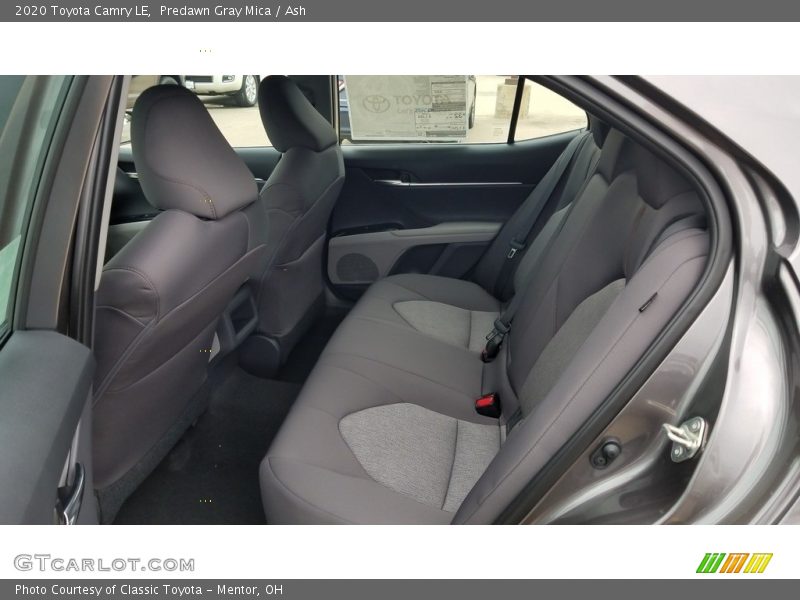 Rear Seat of 2020 Camry LE
