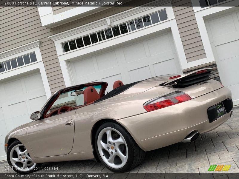 Mirage Metallic / Boxster Red 2000 Porsche 911 Carrera Cabriolet