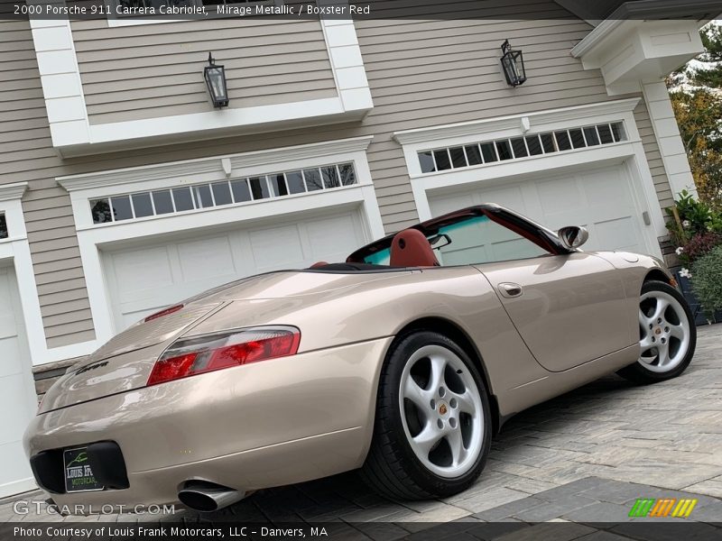 Mirage Metallic / Boxster Red 2000 Porsche 911 Carrera Cabriolet