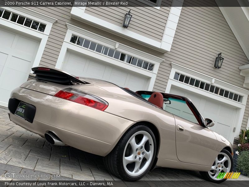 Mirage Metallic / Boxster Red 2000 Porsche 911 Carrera Cabriolet