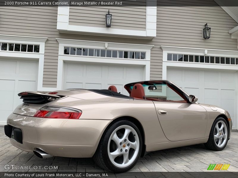 Mirage Metallic / Boxster Red 2000 Porsche 911 Carrera Cabriolet