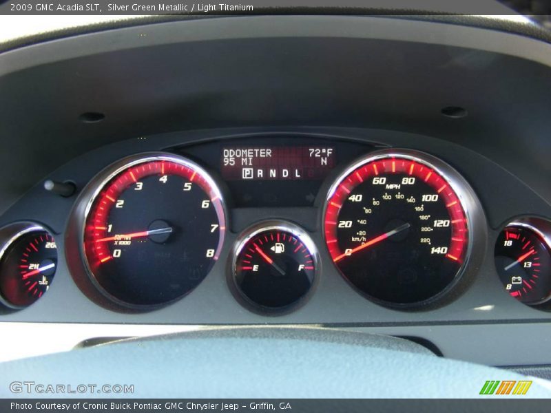 Silver Green Metallic / Light Titanium 2009 GMC Acadia SLT