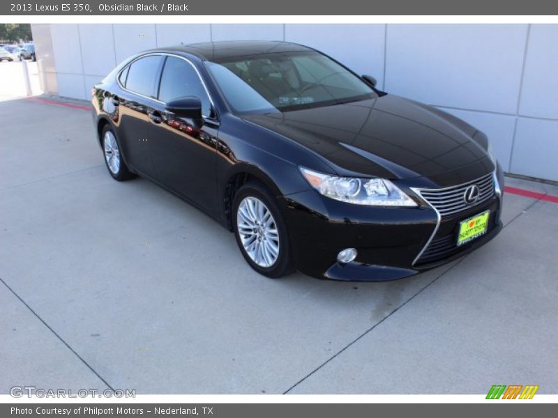 Obsidian Black / Black 2013 Lexus ES 350