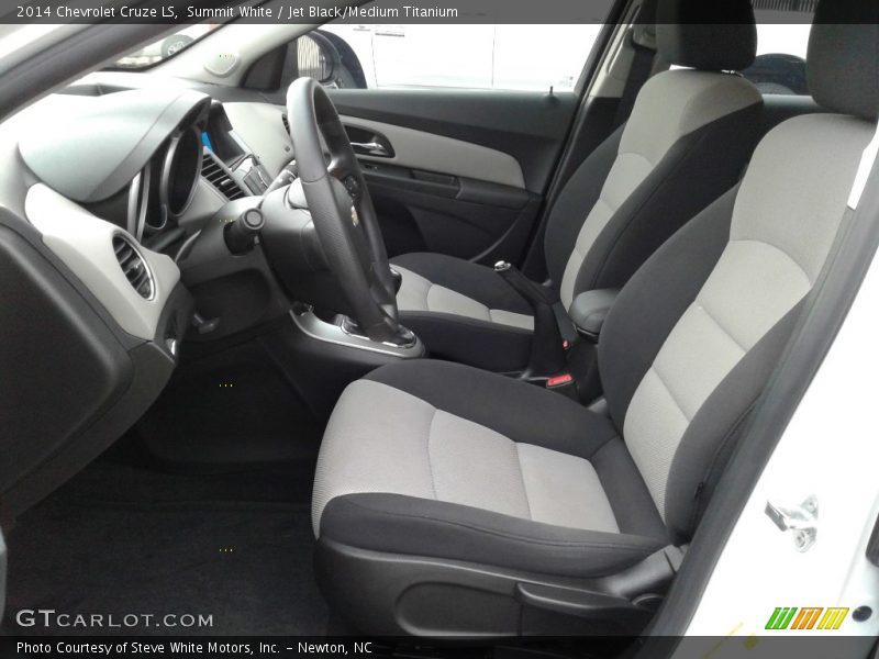 Summit White / Jet Black/Medium Titanium 2014 Chevrolet Cruze LS