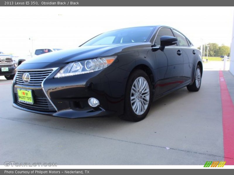 Obsidian Black / Black 2013 Lexus ES 350
