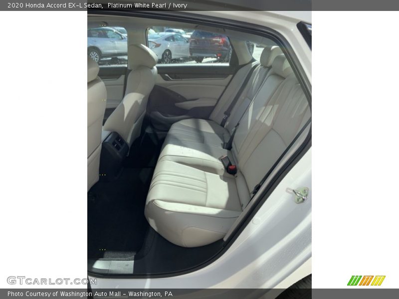 Platinum White Pearl / Ivory 2020 Honda Accord EX-L Sedan