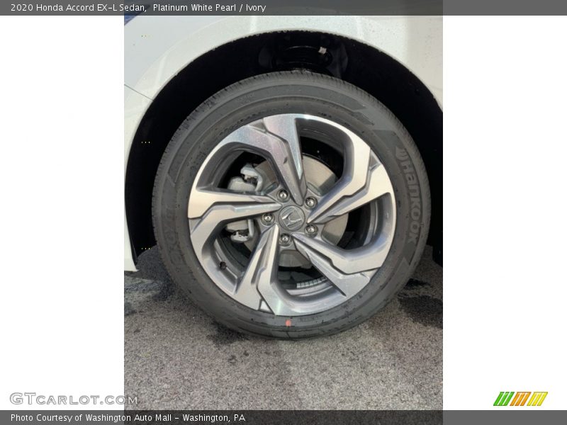 Platinum White Pearl / Ivory 2020 Honda Accord EX-L Sedan