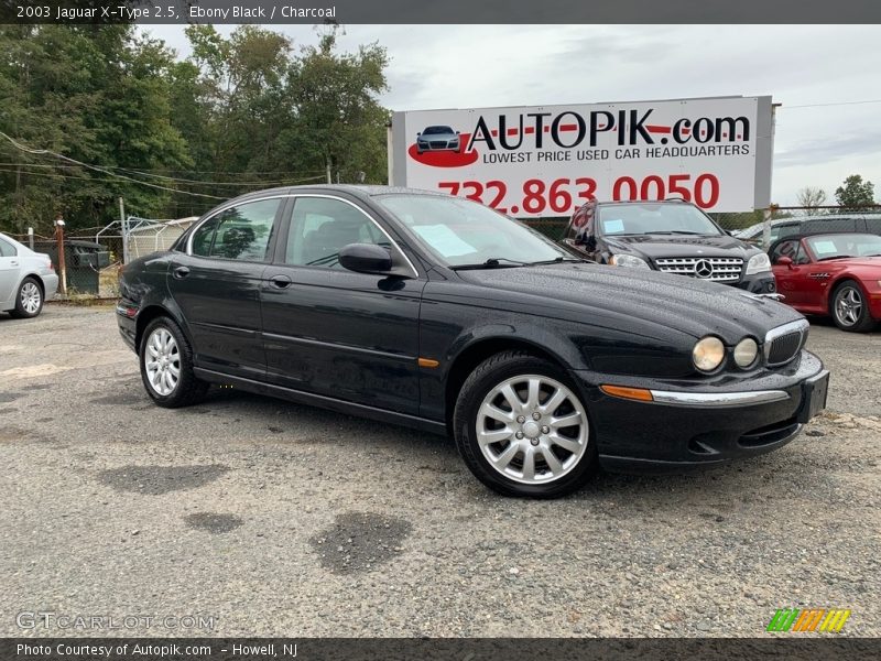 Ebony Black / Charcoal 2003 Jaguar X-Type 2.5