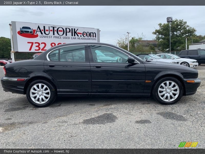 Ebony Black / Charcoal 2003 Jaguar X-Type 2.5